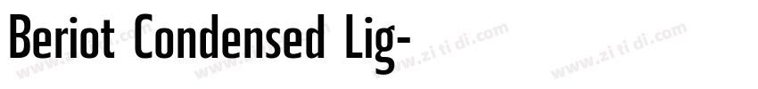 Beriot Condensed Lig字体转换